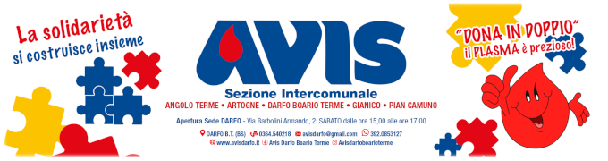 Avis Darfo Boario Terme - Angolo T. - Artogne - Gianico - Pian Camuno